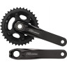 Система SHIMANO DEORE, M6000-2, 175мм, интегрированный вал, 10 скоростей, 34/24T без каретки, черный EFCM6000EX44X