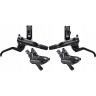 Тормоз дисковый SHIMANO DEORE, j-kit, BL(левый M6100)/BR(передний M6120, 4 поршня), полимерная колодка, 1000мм EM61201JLFPRA100