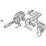 Запчасть для катушки SHIMANO GEAR SET набор шестеренок главной пары PK0361